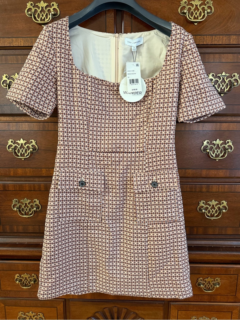 Lost + Wander Geometric mini dress